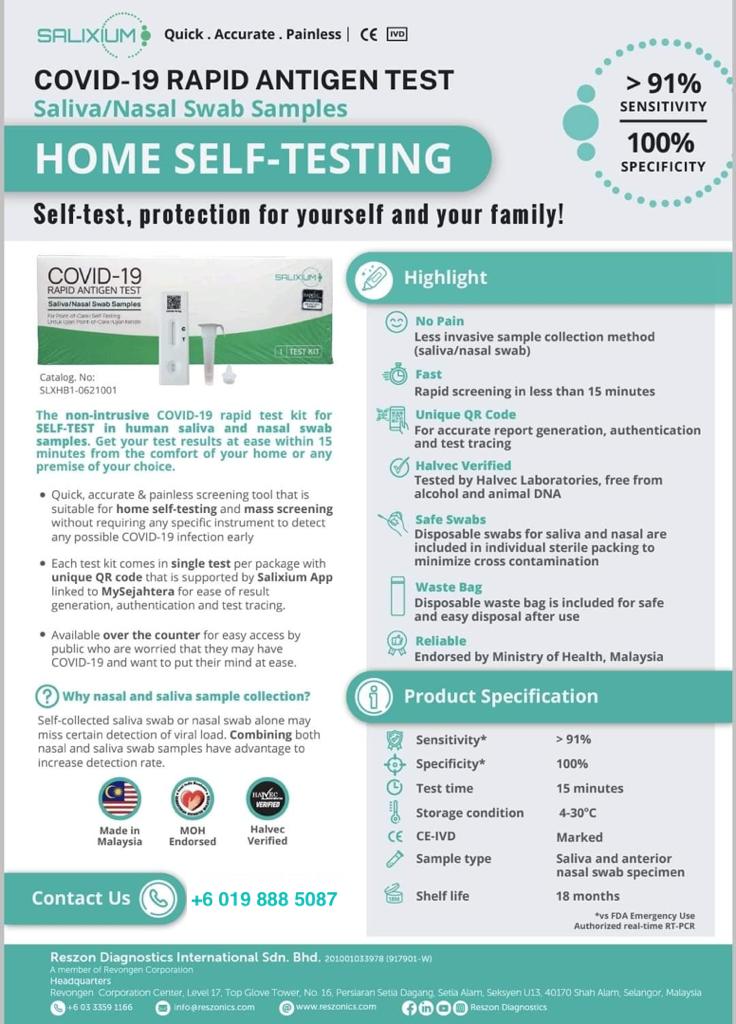 Saliva rtk test