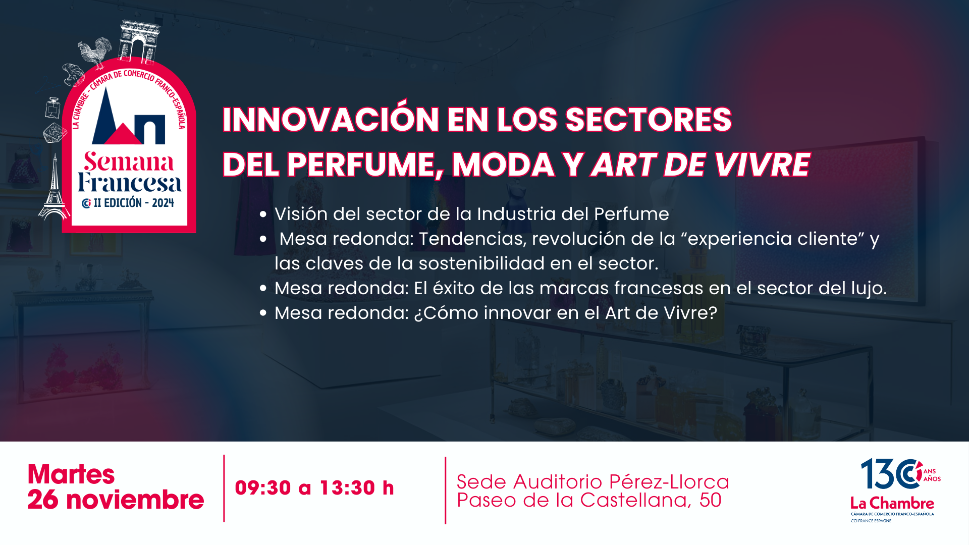 Innovación en los sectores del perfume, moda y art de vivre - Semana Fracesa